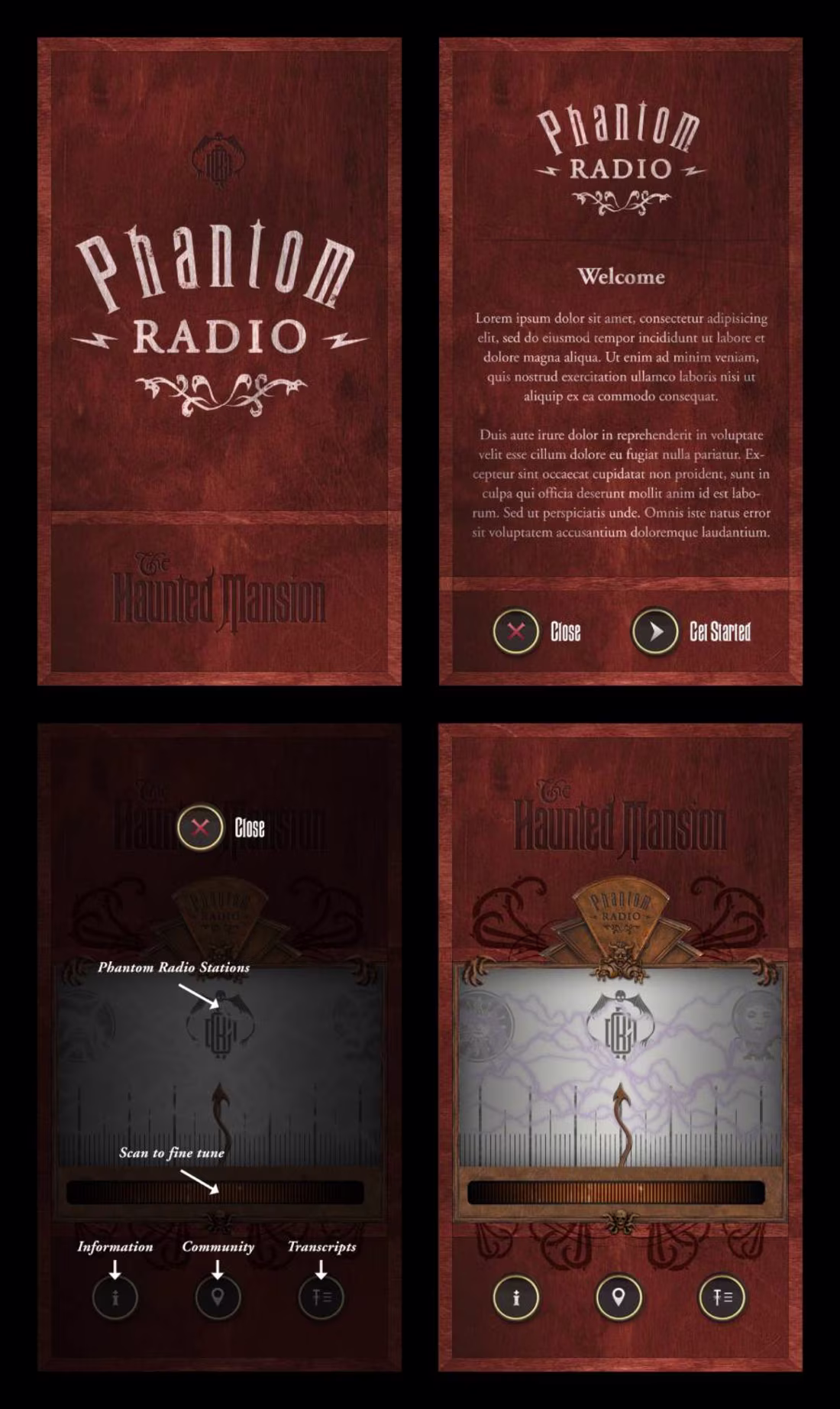 Cover image for App design and website concept for the Haunted Mansion