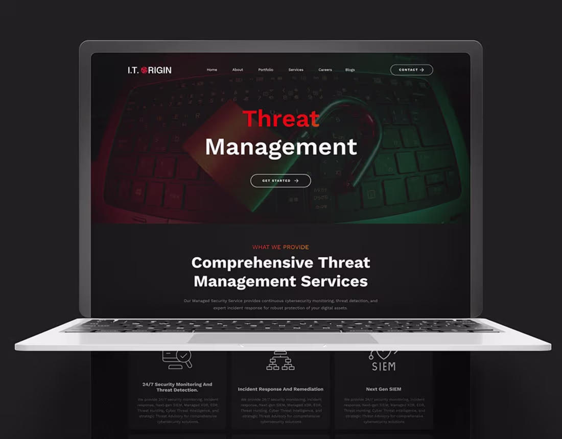 Cover image for Cyber Security Company Website Design