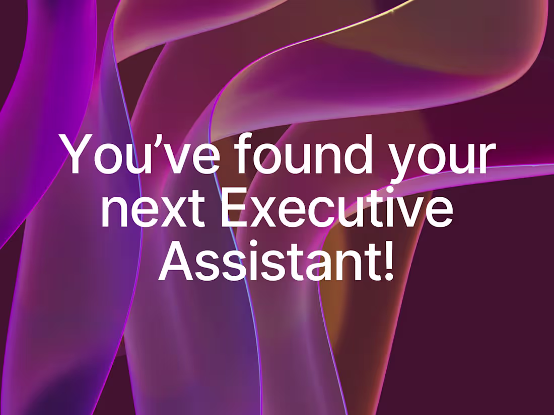 Cover image for Executive Assistance and Content Editing