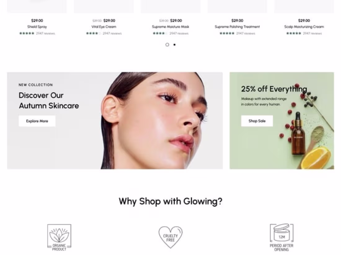 Cover image for Skincare Website