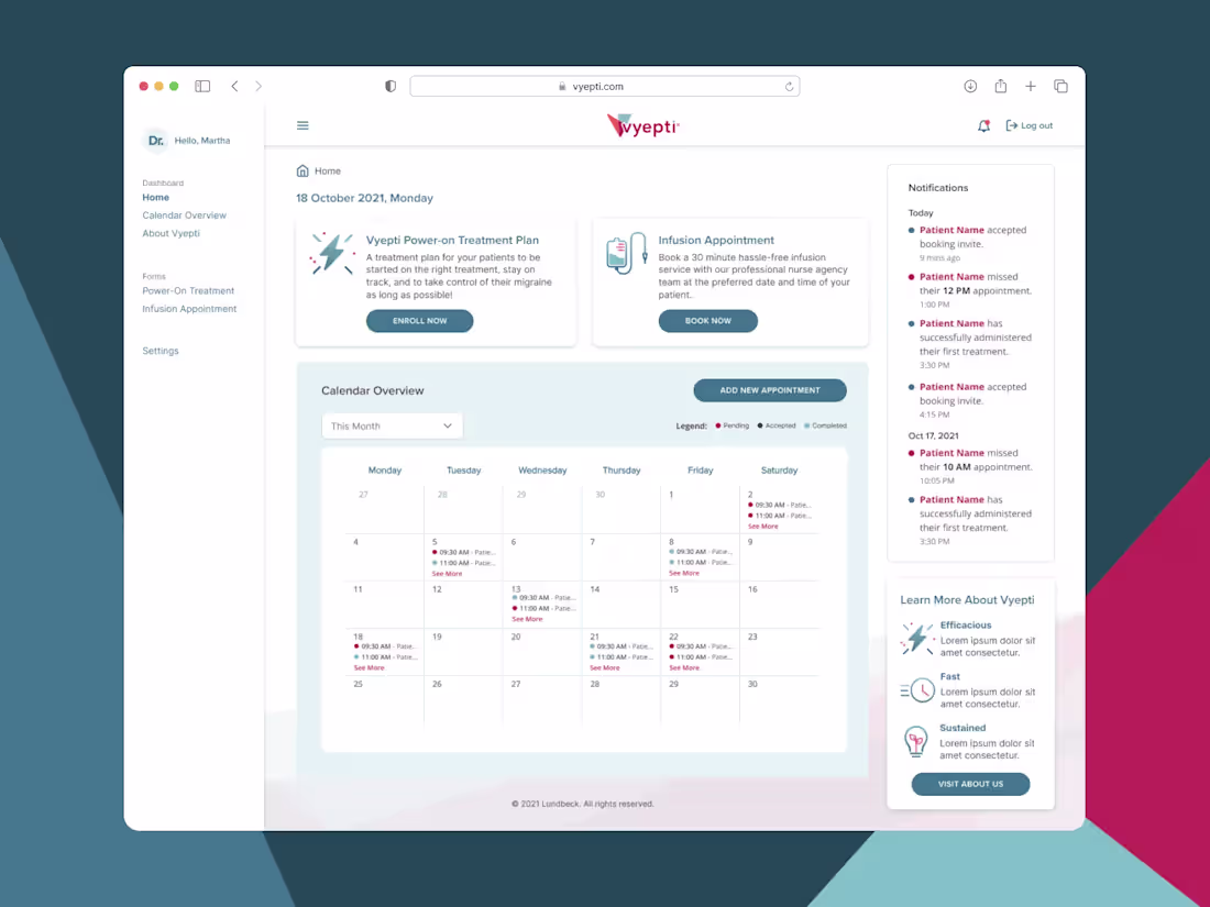 Cover image for Design Revamp and Execution of Appointment Booking Dashboard