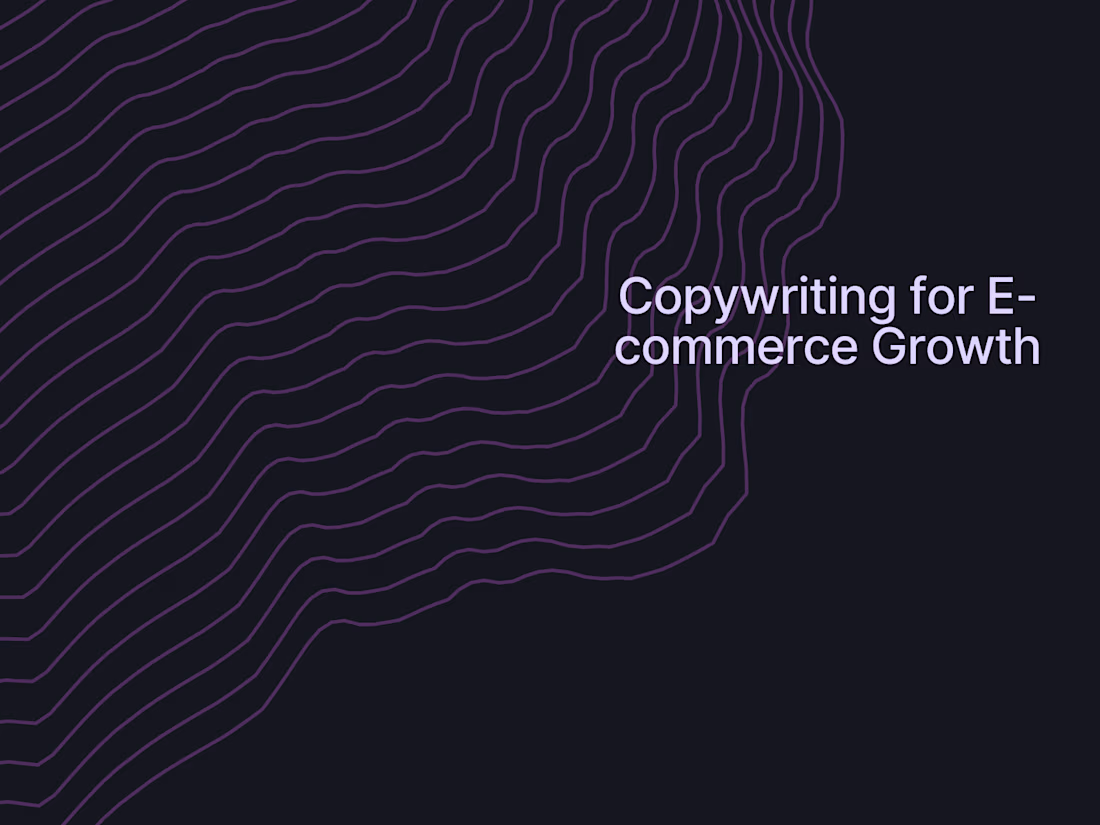Cover image for Copywriting for E-commerce Growth