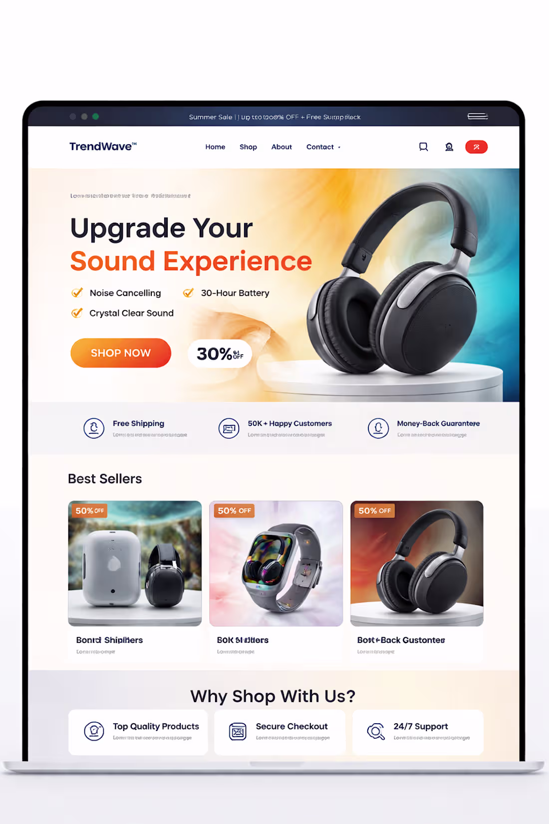 Cover image for Shopify Store Design for Dropshipping (Conversion-Focused)