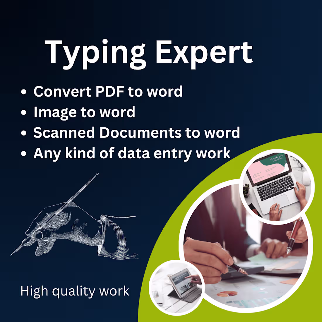 Cover image for  Expert Data Entry professional for Copy Paste and Tasks