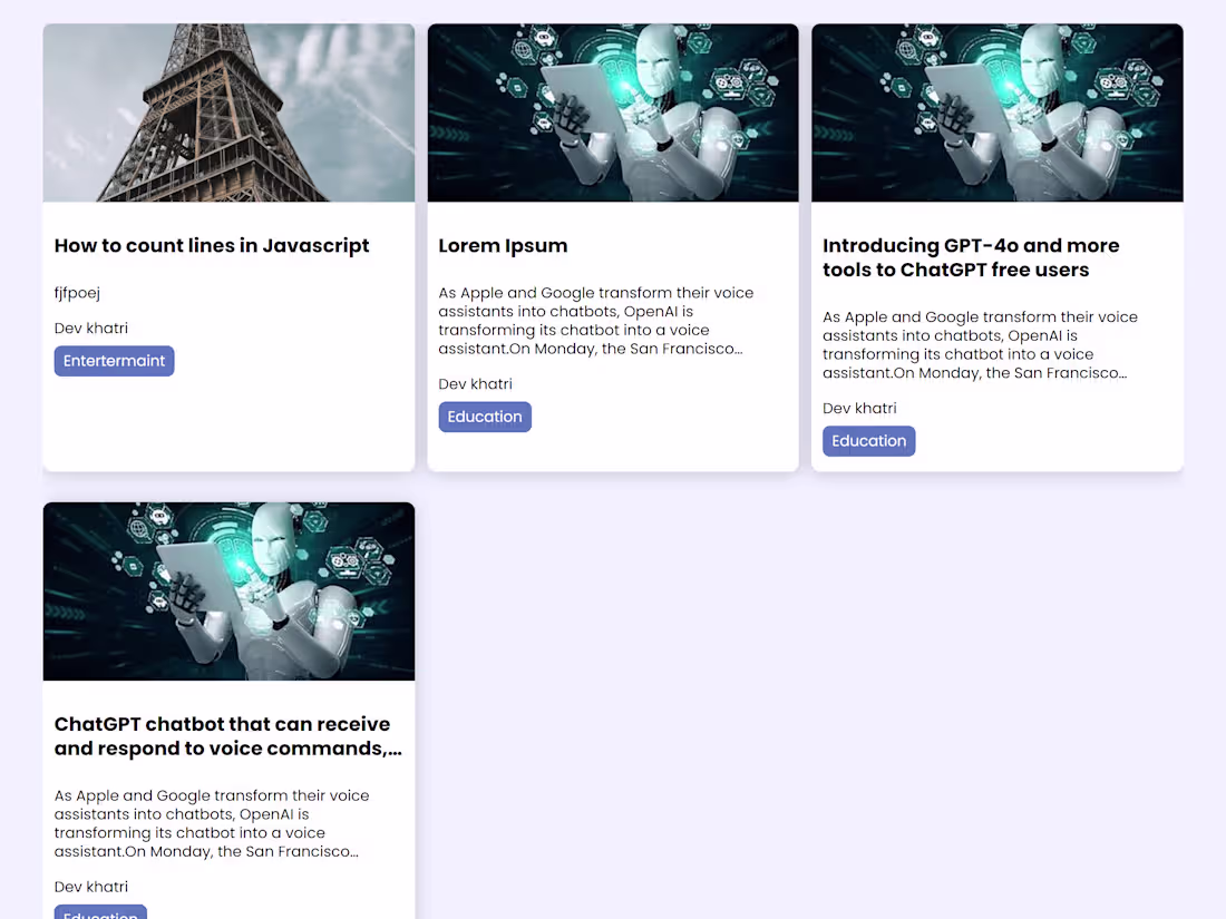 Cover image for Blog Posting website