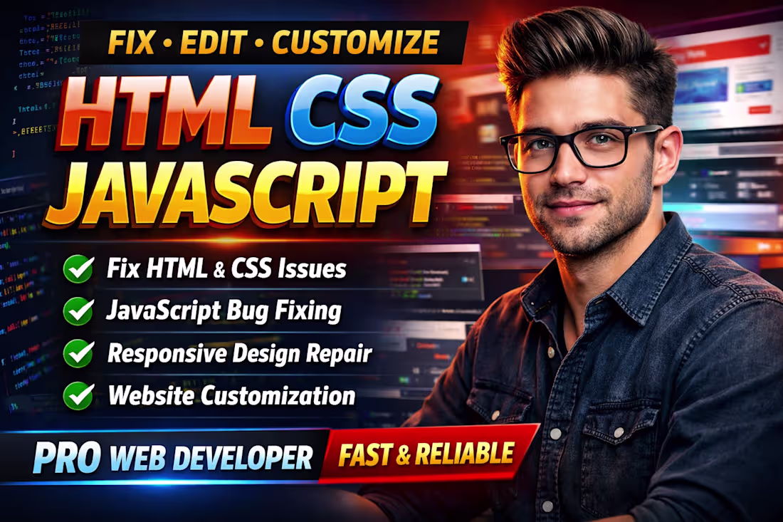 Cover image for I will customize, edit, update
