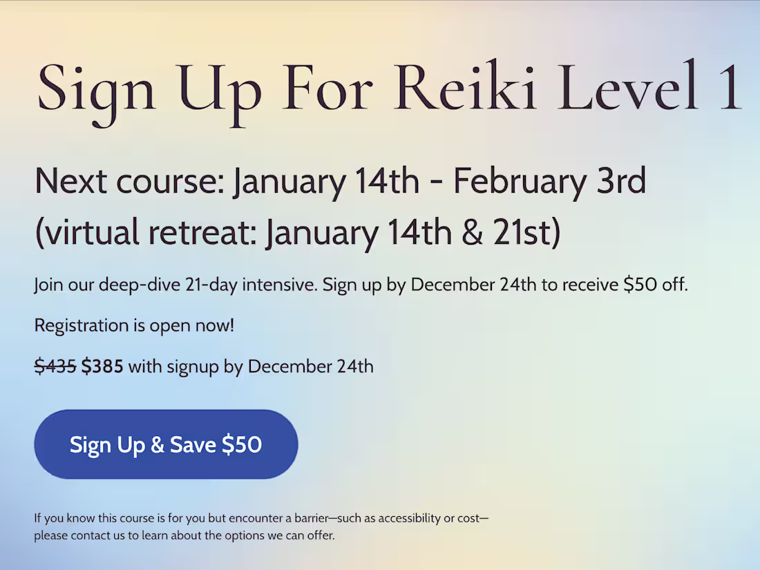 Cover image for Sales Page for a Virtual Course