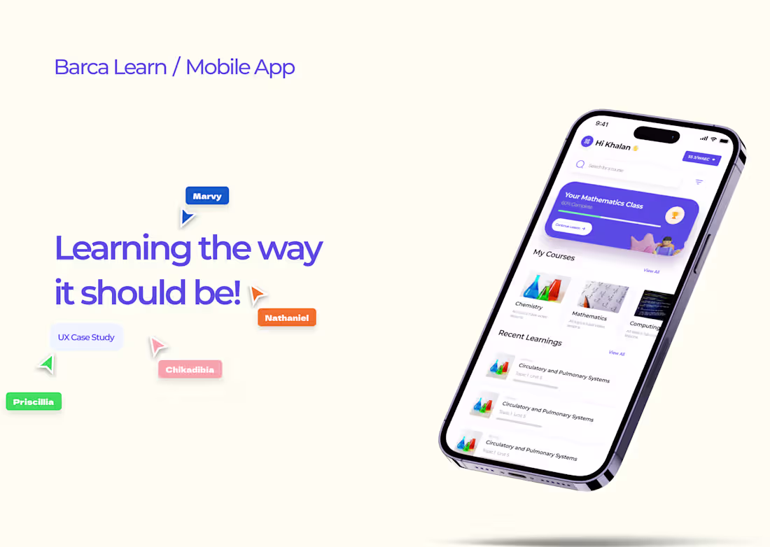 Cover image for Barca Learn-Interactive Learning platform for all students