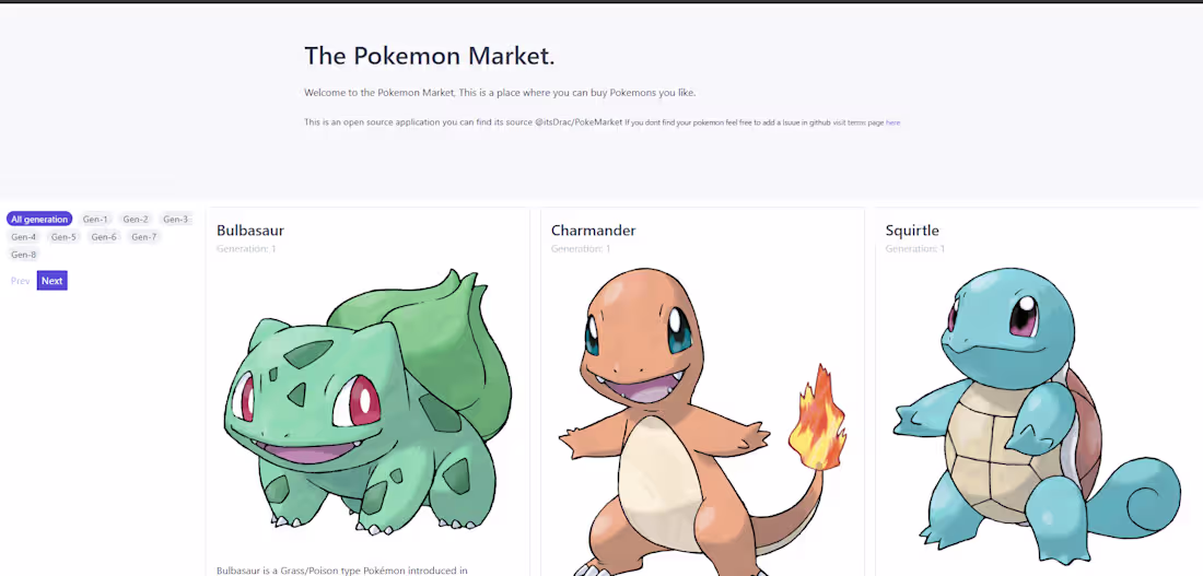 Cover image for Pokemarket E-commerce Platform Development