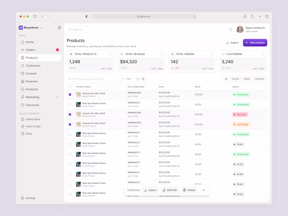 Cover image for Biosynthesie — eCommerce Product Management
