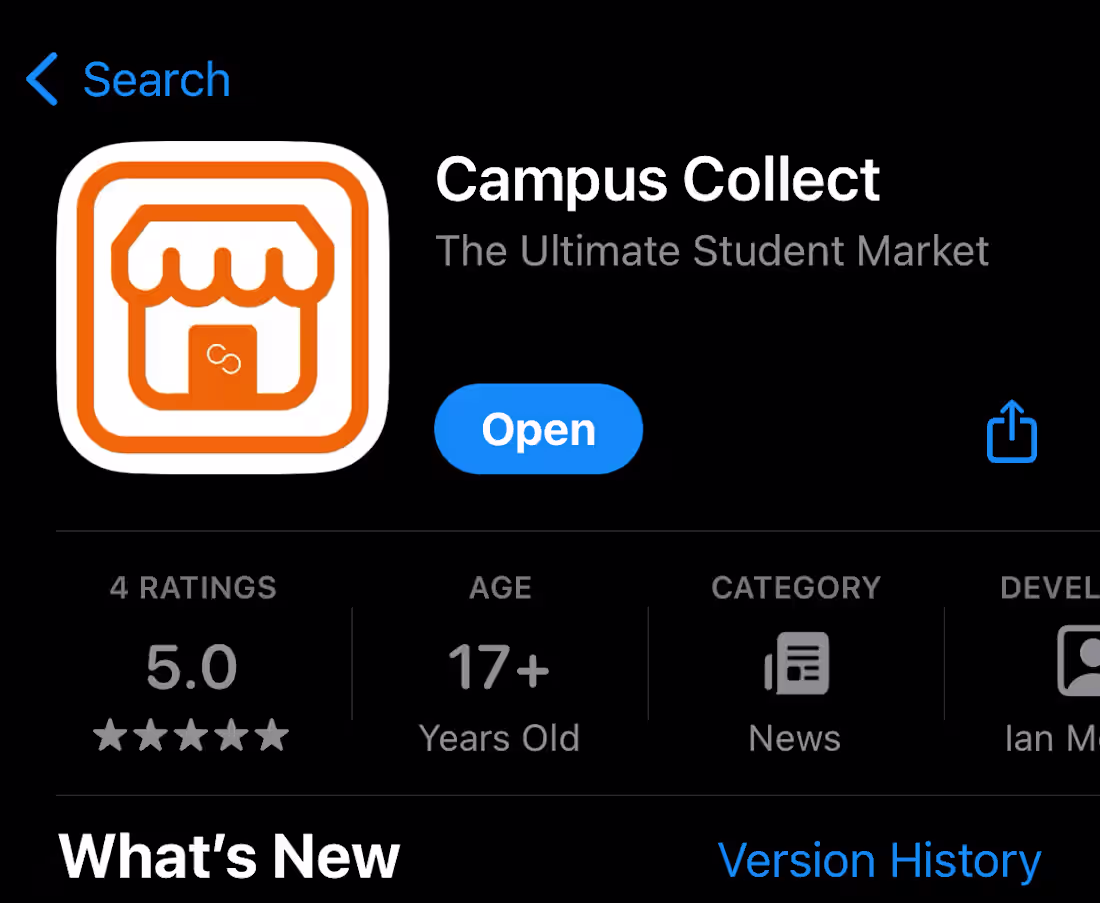 Cover image for Campus Collect. The last marketplace you’ll ever need.
