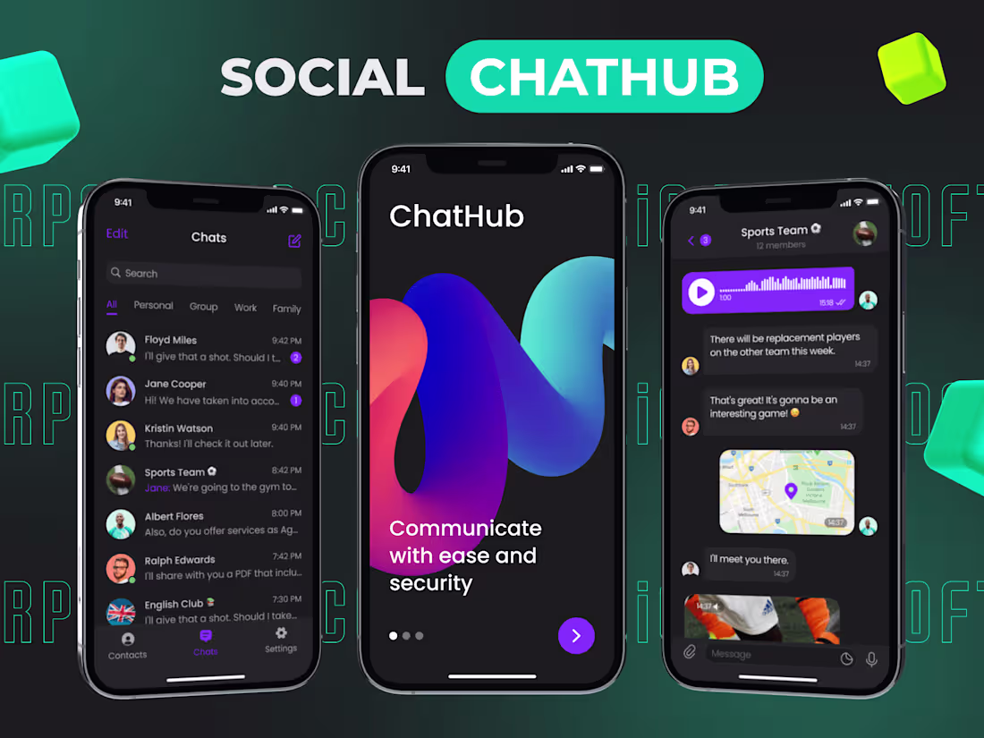 Cover image for Messaging app development with extensive chat features