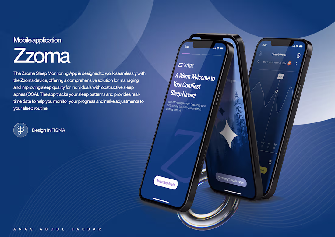 Cover image for Zzoma - The Sleep Monitoring App