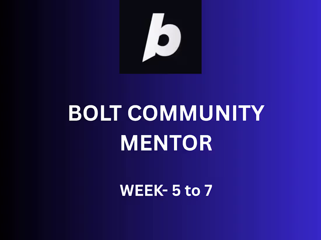 Cover image for Mentors program. Week 5-7