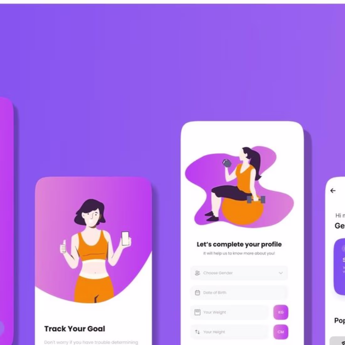 Cover image for Sandesh Magar on Instagram: “Fitness App Design”