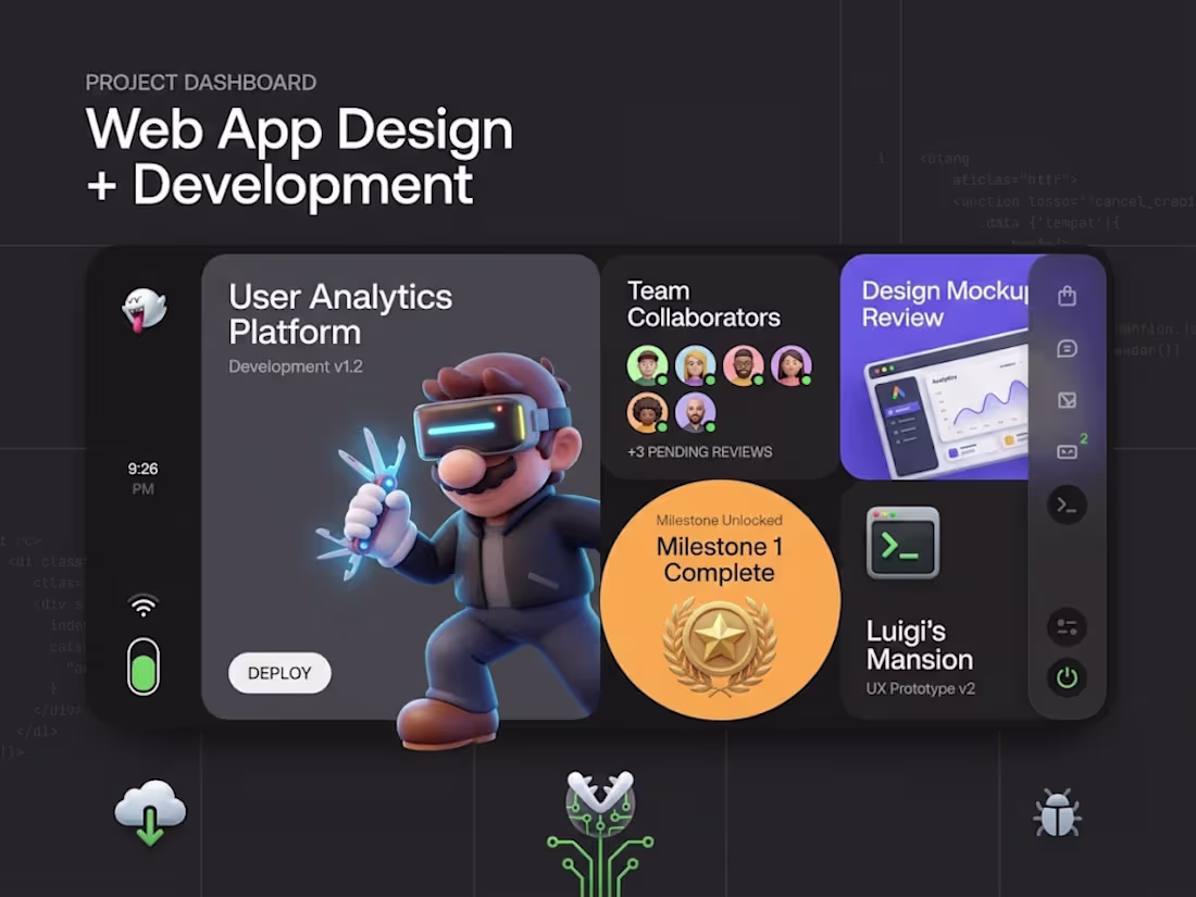 Cover image for Web App Design + Development