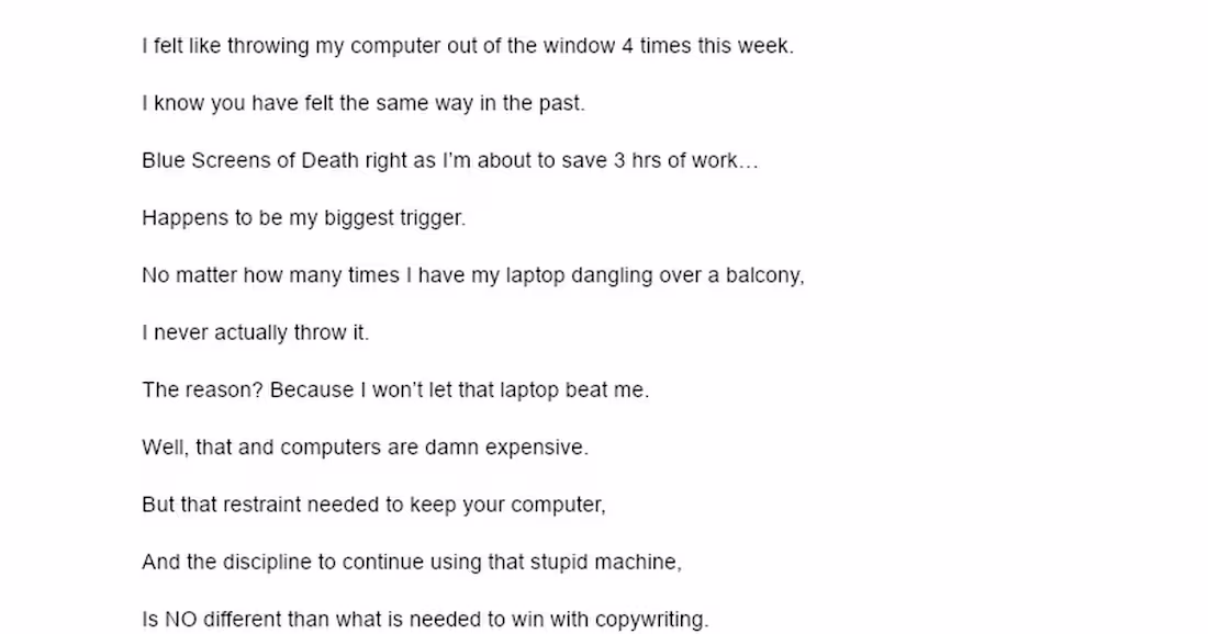 Cover image for Perseverance in Copywriting