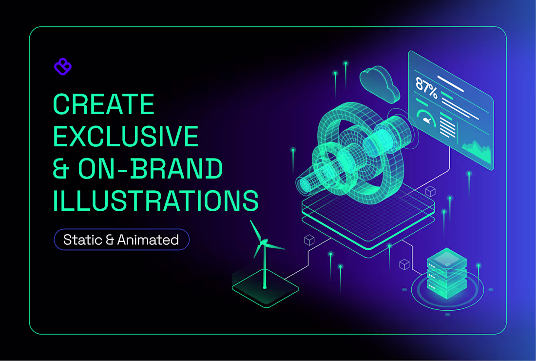 Cover image for Animated illustrations for SaaS landing page and apps