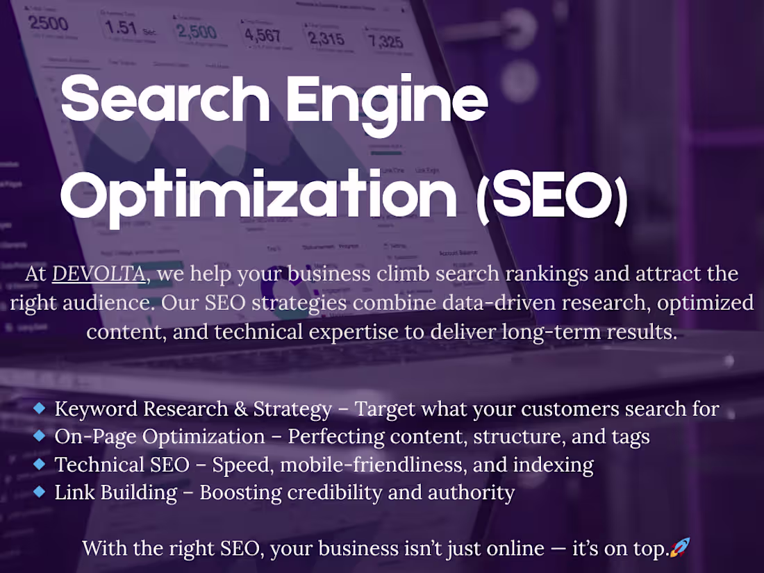 Cover image for Professional SEO Services to Boost Rankings & Drive Traffic.