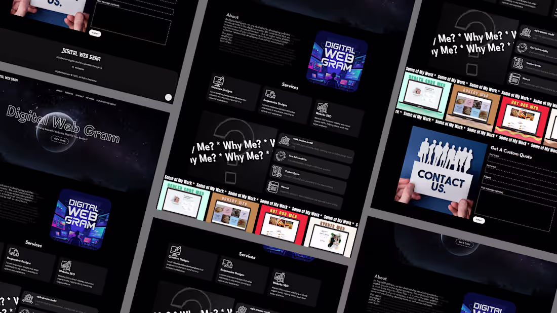 Cover image for DigitalWebGram Portfolio Business Website