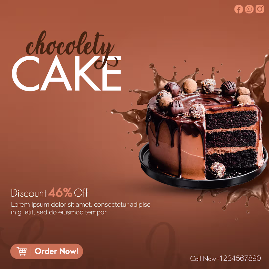 Cover image for I designed this cake ad poster. If you want high-quality vis...