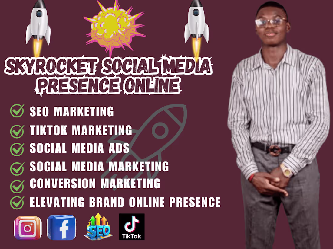 Cover image for Social Media Marketing Triumph: Elevating Brand Presence Online