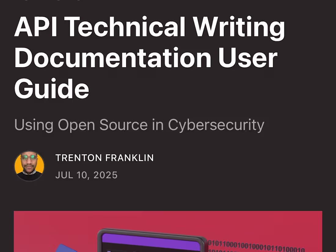 Cover image for API Technical Documentation User Guide