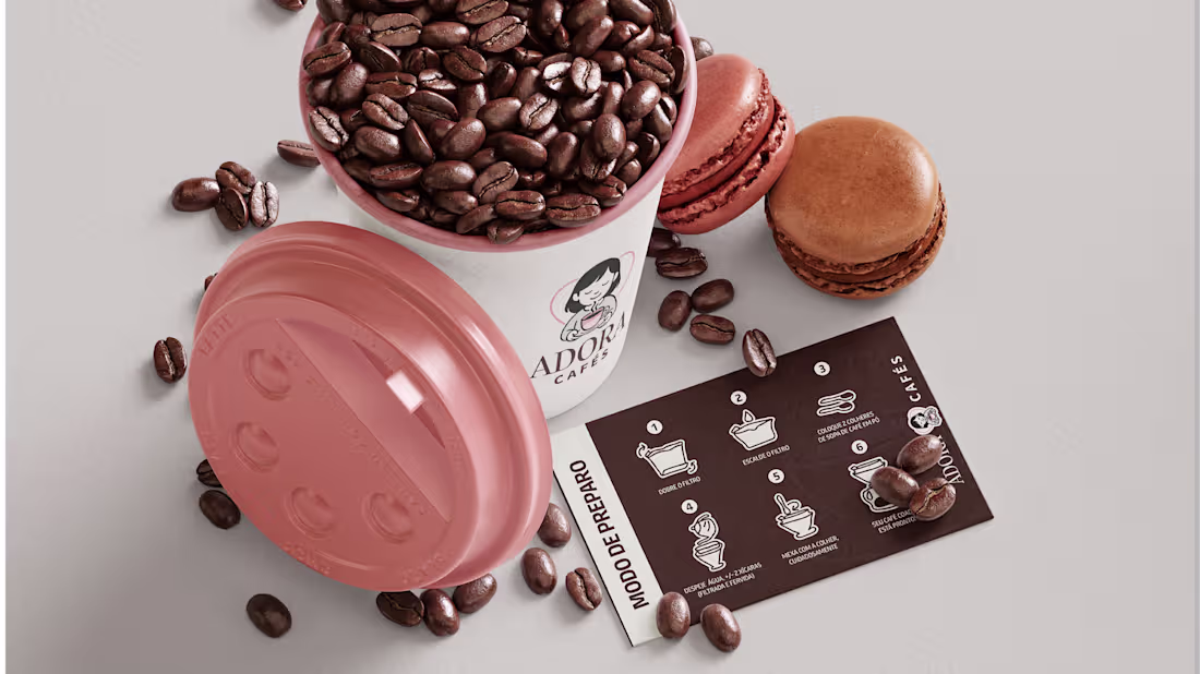 Cover image for Adora Café | Brand Design | Logo Coffee