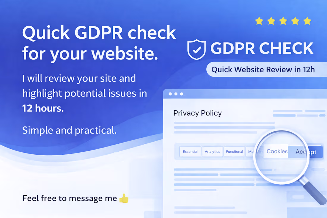 Cover image for Just launched a quick GDPR