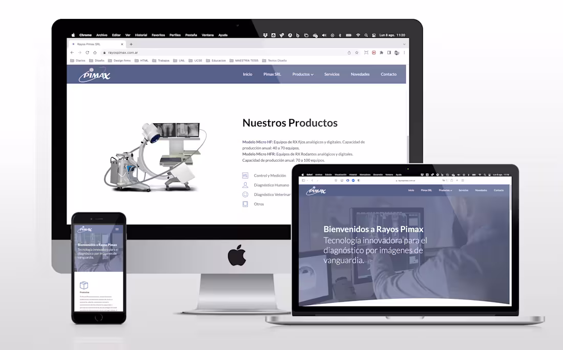 Cover image for Rebrand for Rayos Pimax SRL on Behance