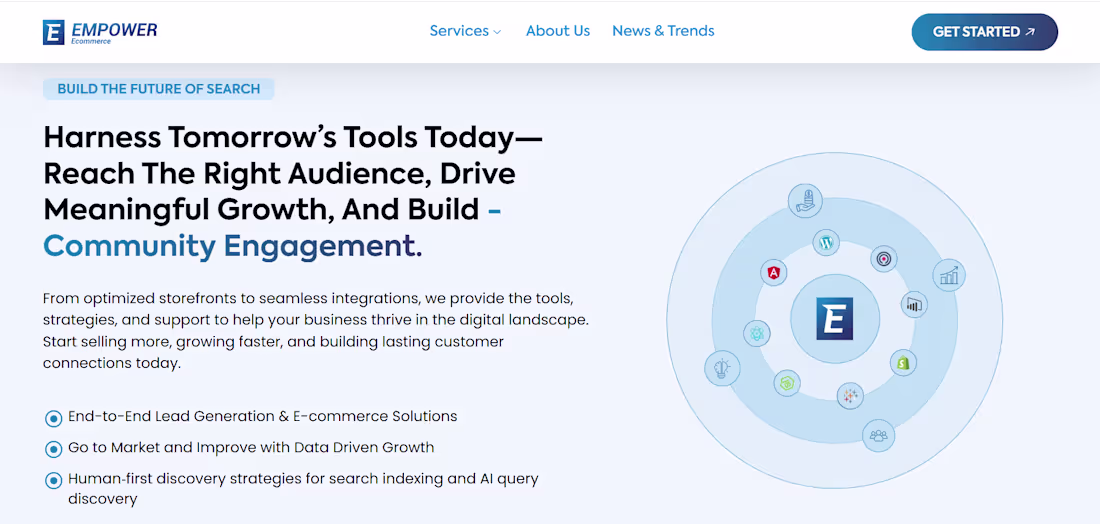 Cover image for Empower Ecommerce | Brand & Homepage Redesign This year we l...