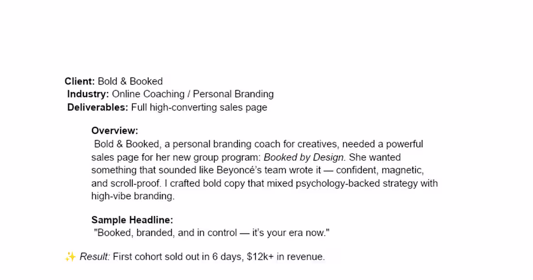 Cover image for High-Converting Sales Page for Booked by Design