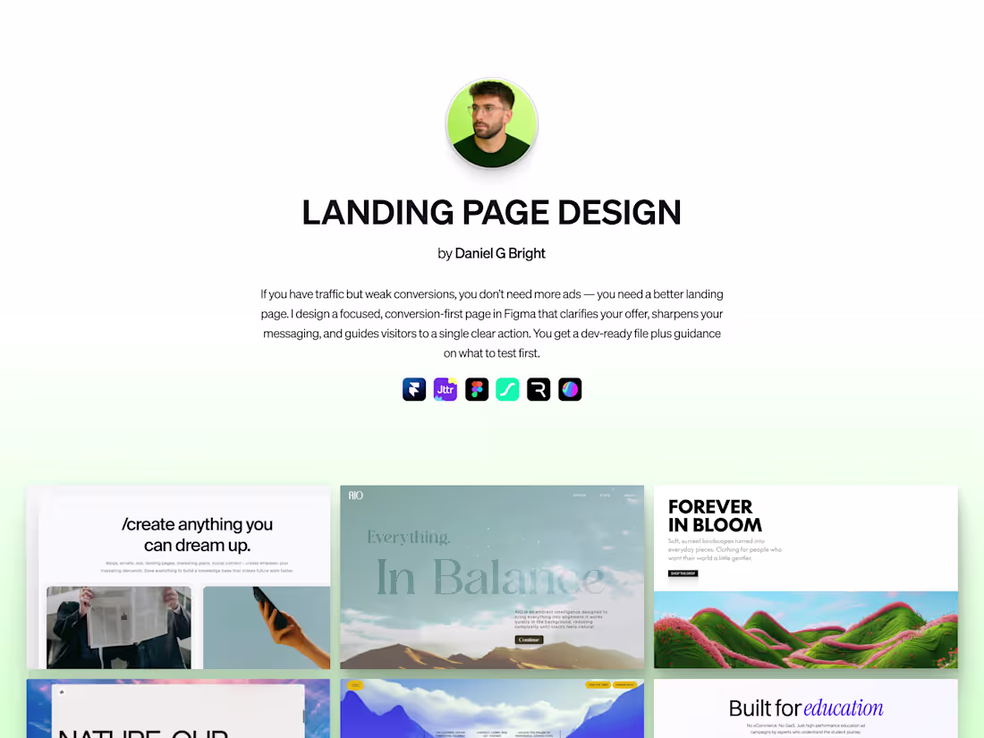Cover image for Landing Page – Design