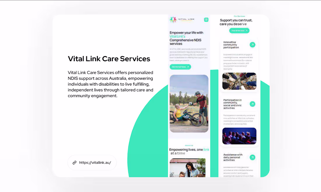 Cover image for Vital Link Care Services – Official Website