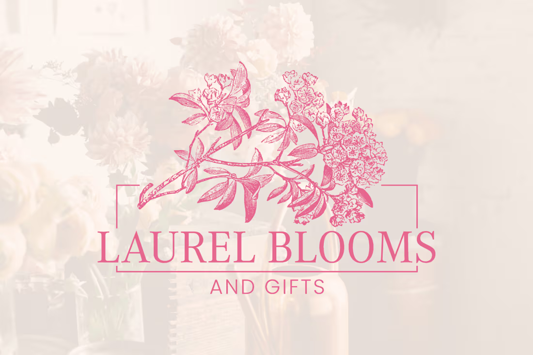 Cover image for Logo Design For Laurel Blooms flower shop