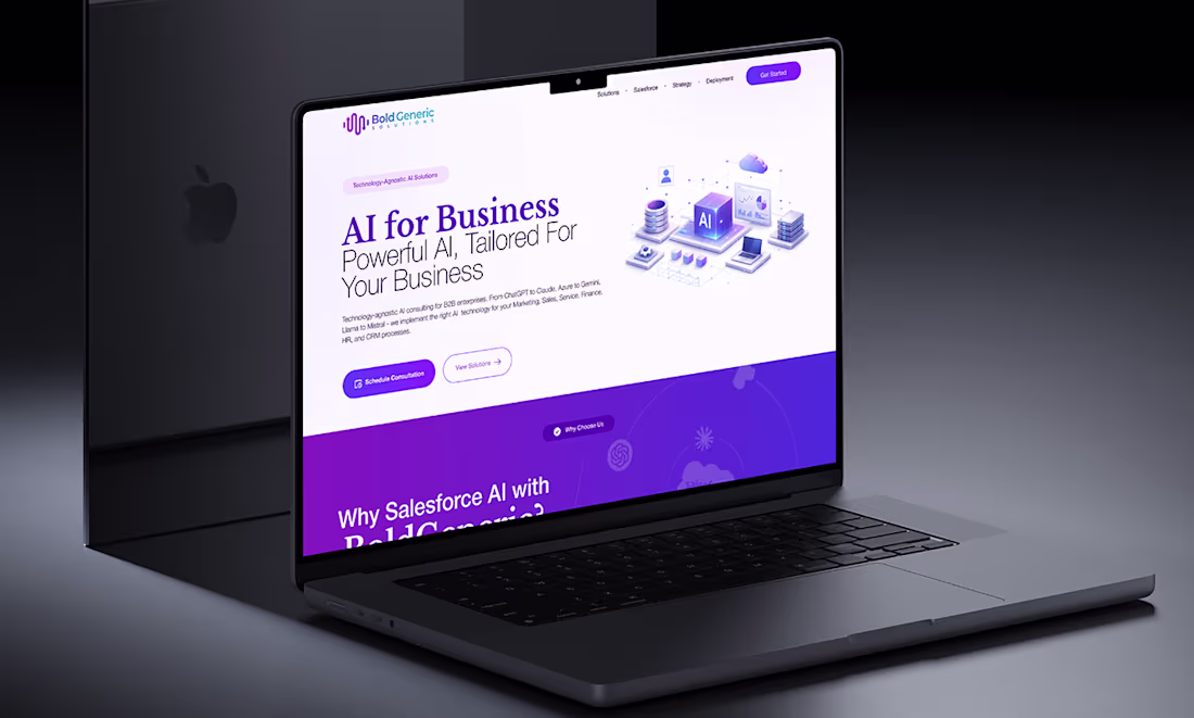 Cover image for :BoldGeneric Company - AI Corporate