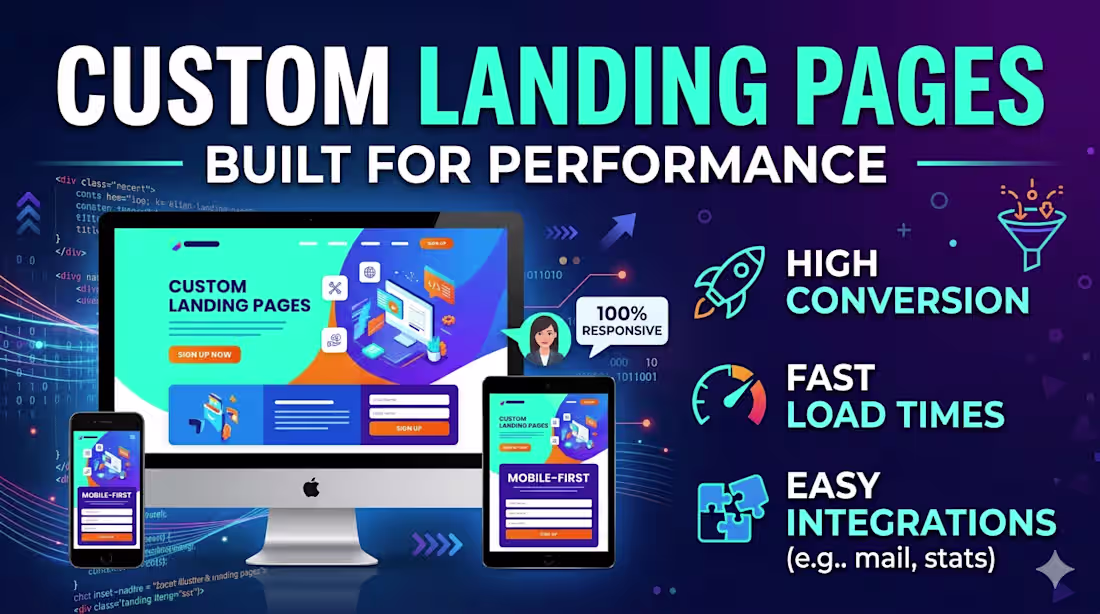Cover image for Landing Page (Design + Development)