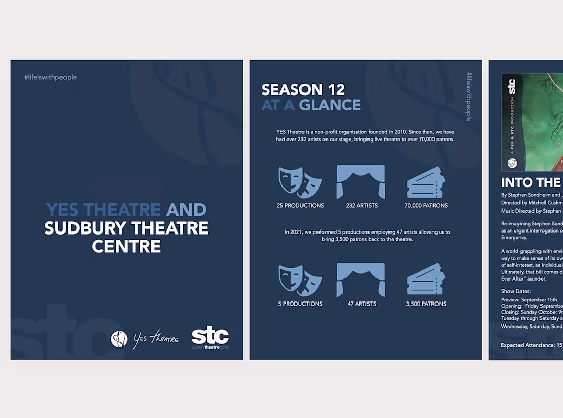 Cover image for YES Theatre & STC Pilot Season Visual Identity 
