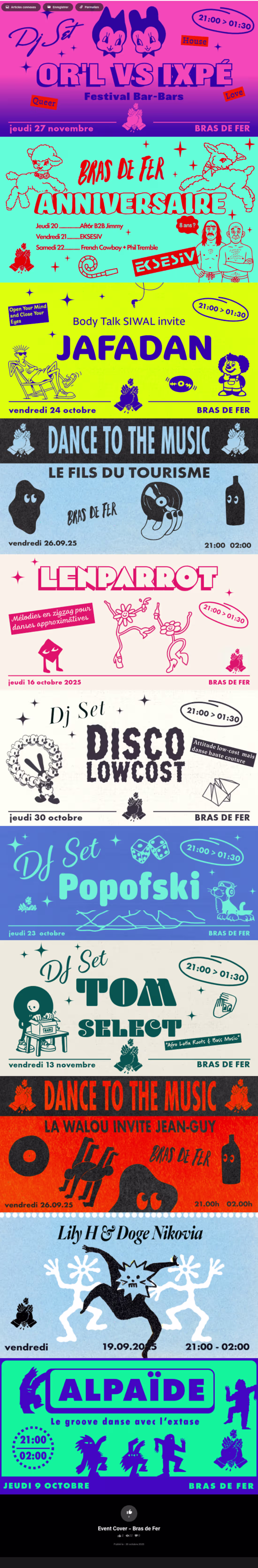 Cover image for Event poster series designed for