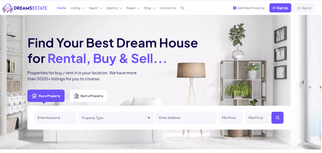 Cover image for I will build property management website vacation rental website