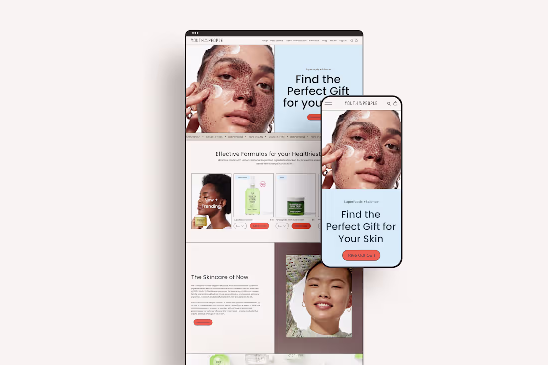 Cover image for Skincare UX/UI Design, Web Design, Branding