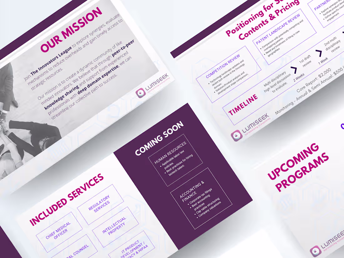 Cover image for Ali Berry - Pitch Deck and Flyer for BioTech Start Up