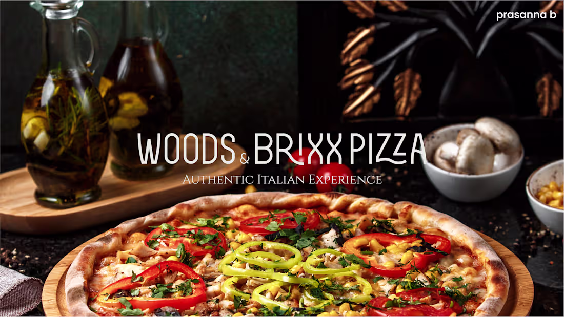 Cover image for Woods&Brixx Pizza | Brand Identity Design