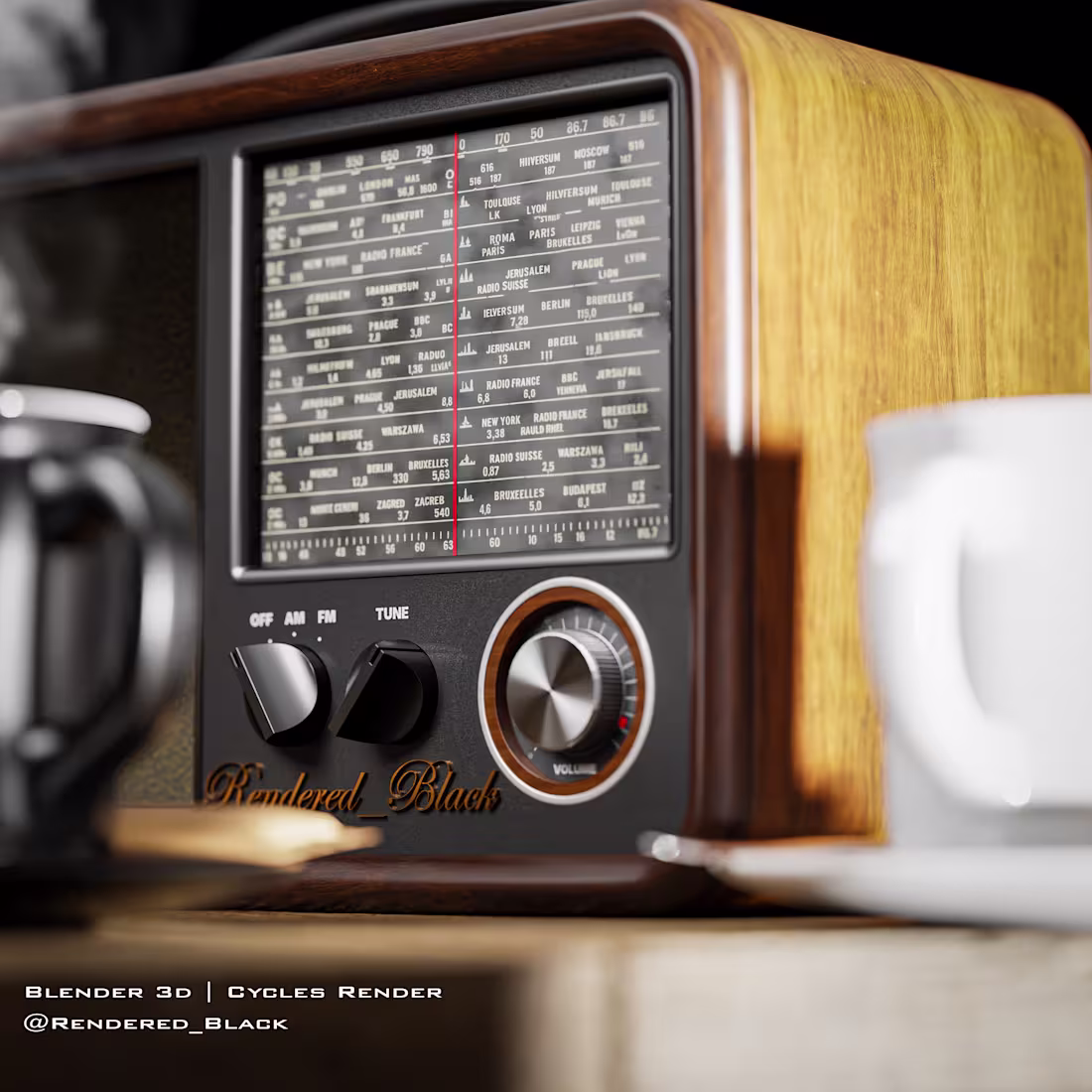 Cover image for Vintage Radio Product Visualization I created this project i...
