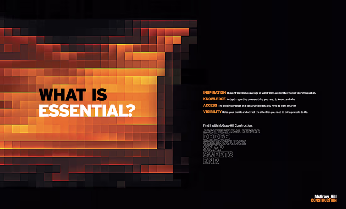 Cover image for Award-winning work at McGraw-Hill Construction