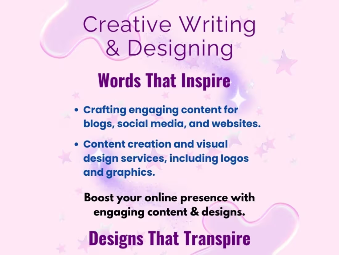 Cover image for Creative Content Writer