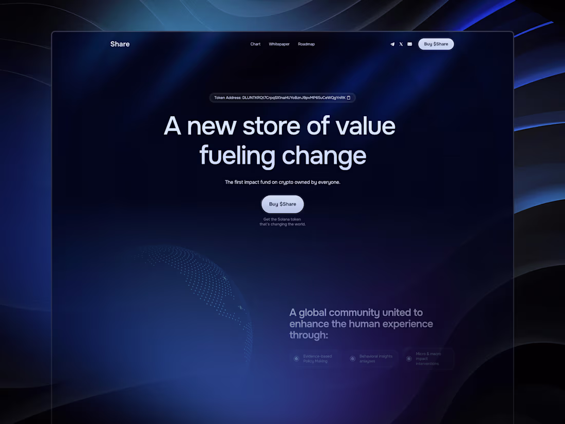 Cover image for shareoncrypto.com - Framer Landing Page Design and Development 
