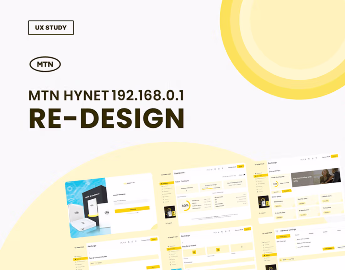 Cover image for MTN HYNET RE-DESIGN :: Behance