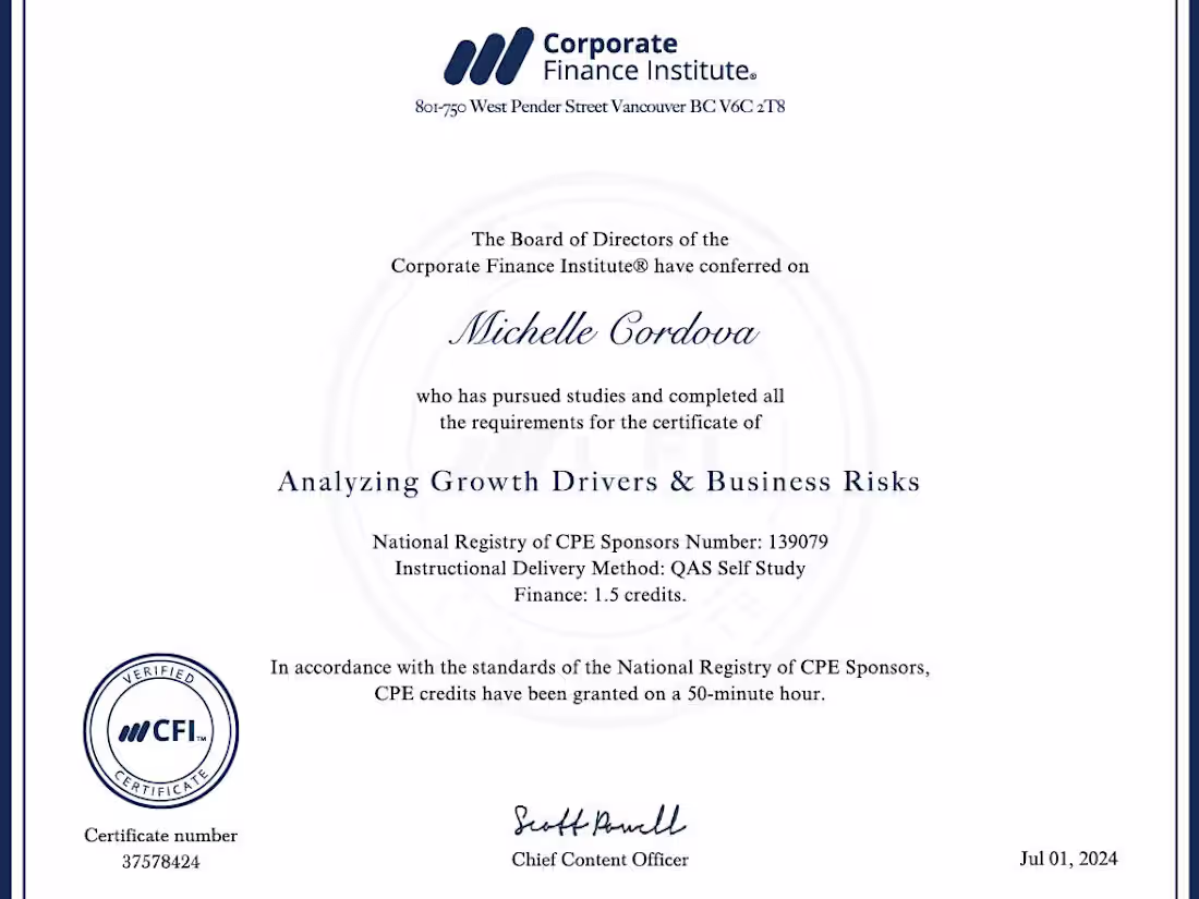 Cover image for Analyzing Growth Drivers & Business Risks