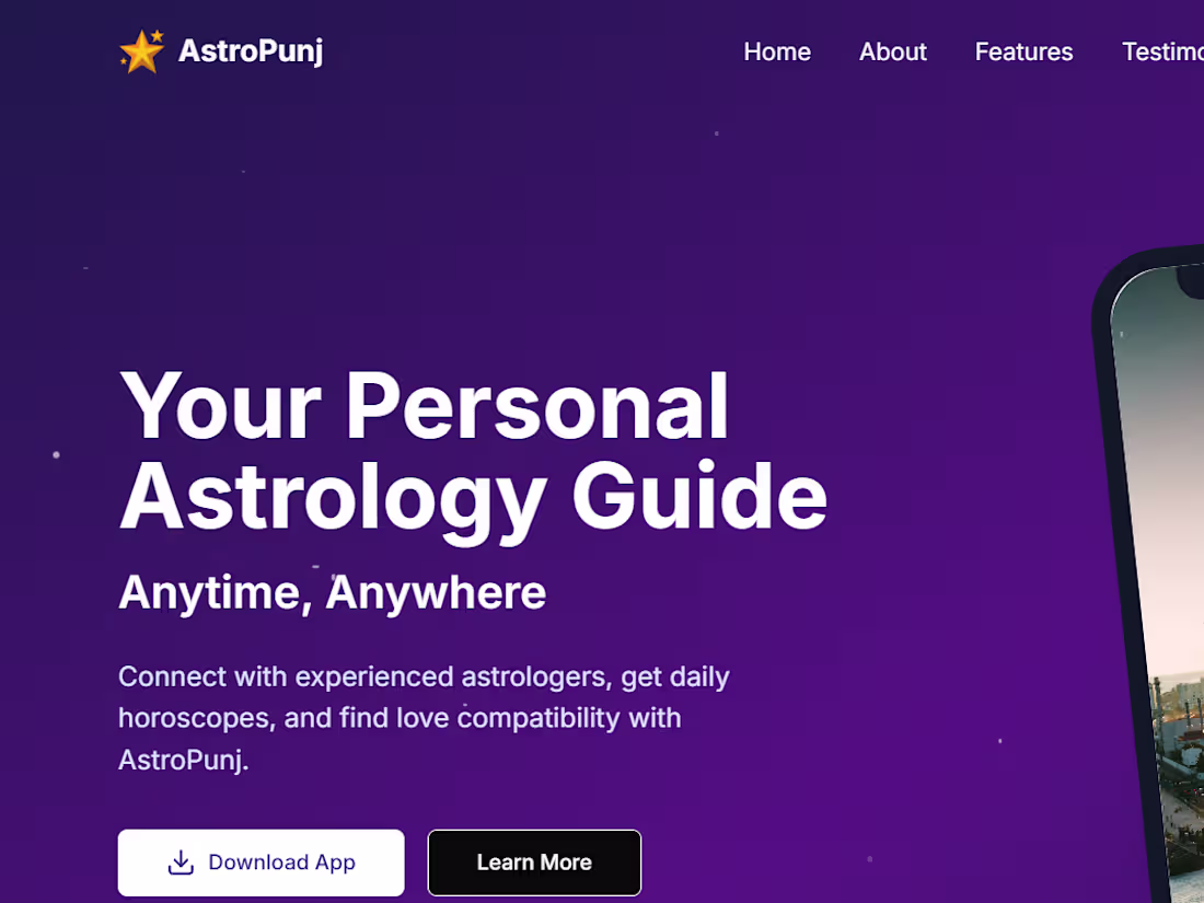 Cover image for AstroPunj - Your Personal Astrology App